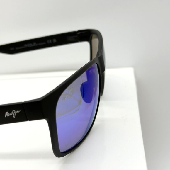 Maui Jim B432-2M Red Sands Matte Black Frame Blue Hawaii Polorized Lenses - Picture 9 of 9